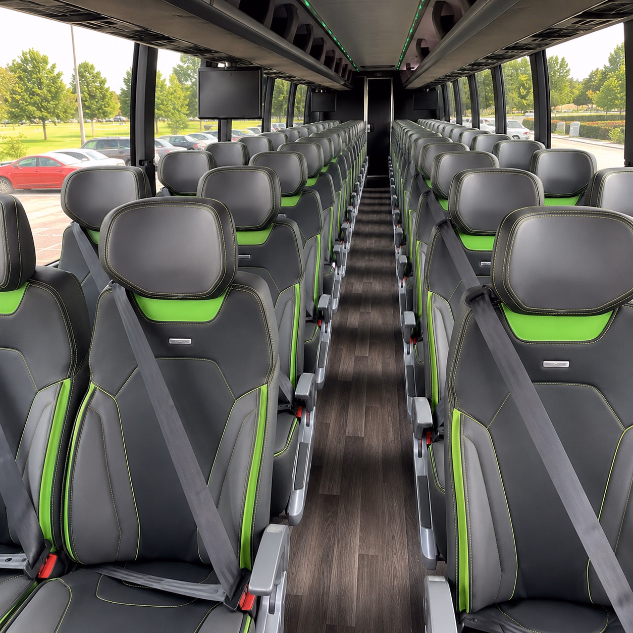 salinas charter bus services interior